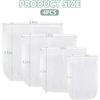 4PCS Nut Milk Bag, Food Grade Nylon Cheese Cloth Bag, Straining Reble Fine Mesh Strainer for Tea, Yogurt, Juice, Cheese, Soup, Herbs, Vegetable Juice