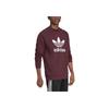 Adidas Originals Logo Print Round Neck Pullover Long Sleeve Sweatshirt Men Sweatshirt Red HK5293