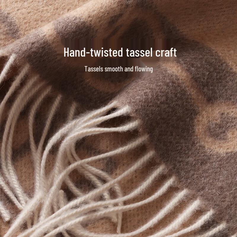 Hengyuanxiang Women's Cashmere Blend Reversible Scarf & Shawl