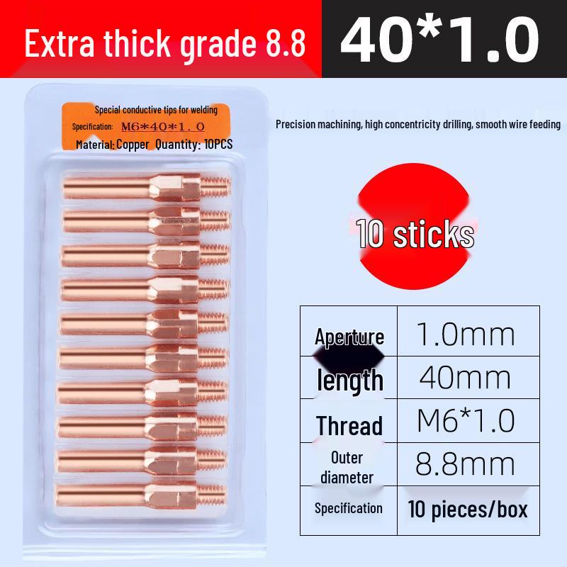 Vârf de contact din cupru cu ecran de gaz Panasonic pentru sudură MIG (0.8/1.0/1.2)