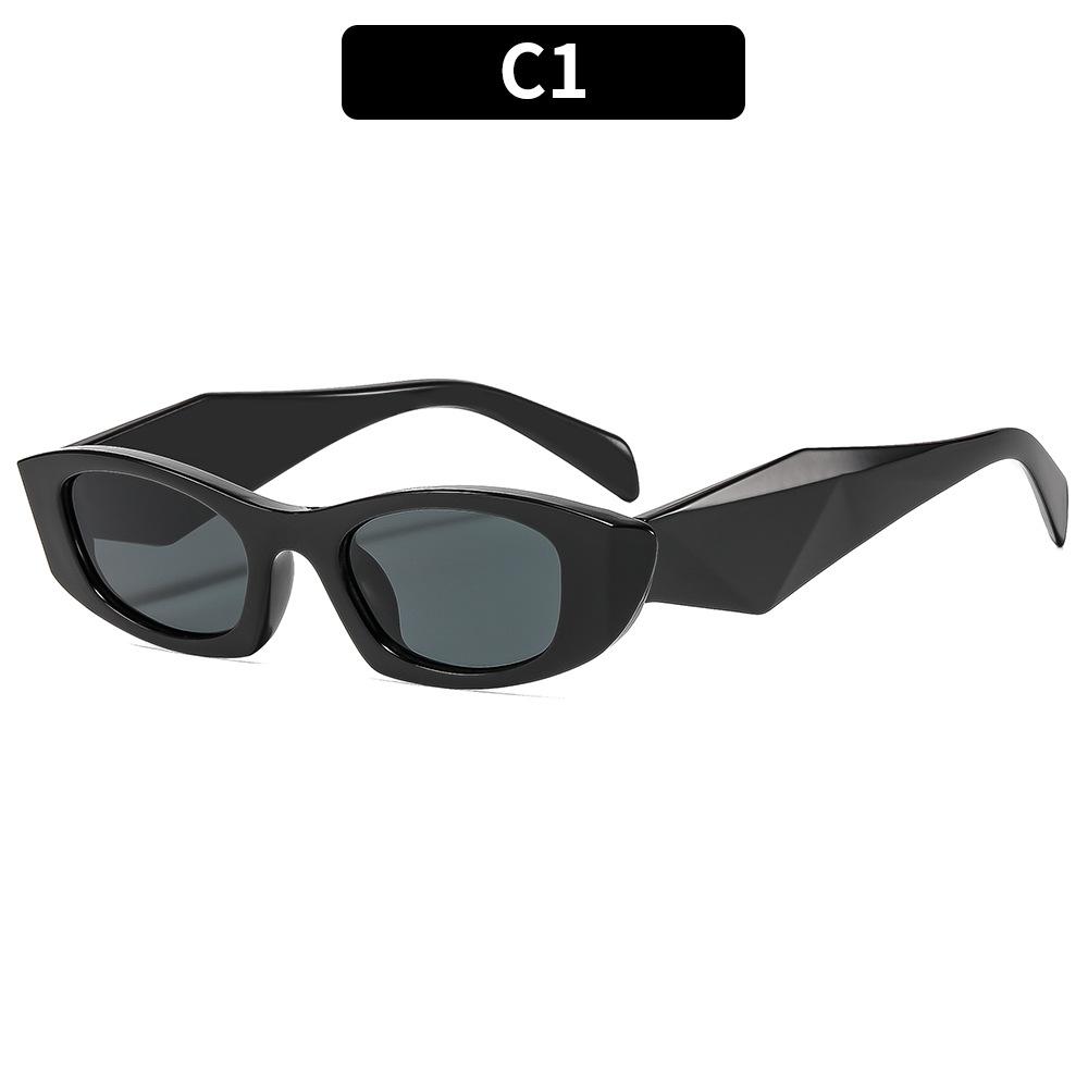 European And American Fashion New Small Frame Cat Eye Sunglasses Irregular Personality Versatile Street Sunglasses Trendy Brand Glasses