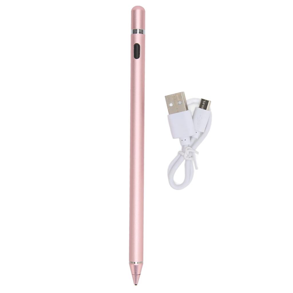 Stylus Pen High Sensitivity Smoother Writing USB Charging Lightweight Frosted Surfaces Touch Screen Pens for Tablet Pink