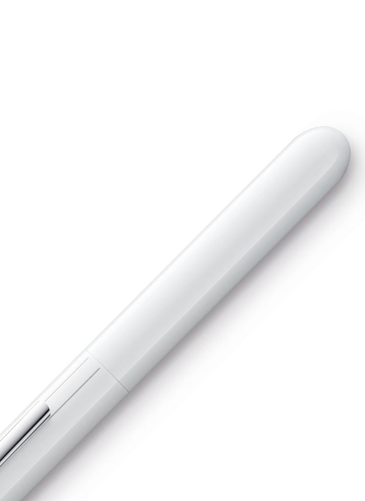 Lamy Dialog 3 Fountain Medium Nib Piano Official Import Pen, (M), White, L74PWT-M, Dual-Use (Converter/Cartridge),
