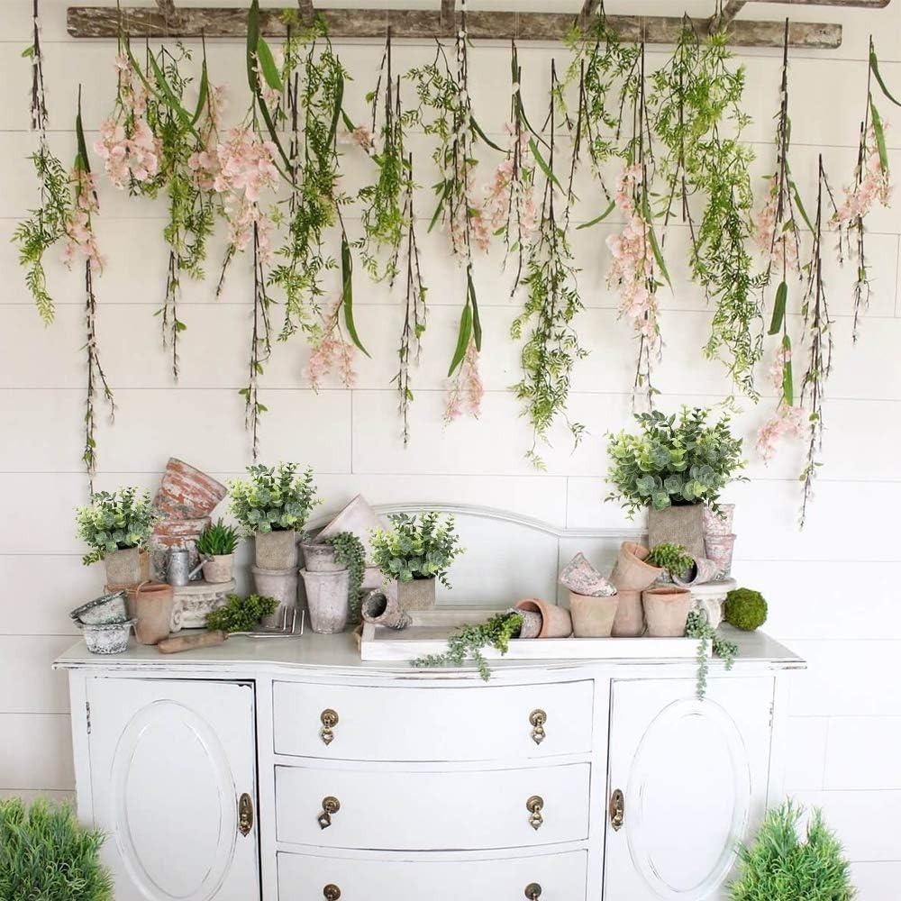 Artificial Eucalyptus Pine Needles Green Plants Flowers For Home Room Decoration Dining Table Wedding Decor Garden Accessories