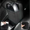 Couro Carro Apoio de Braço Central Almofada Macia Preto Auto Console Central Descanso de Braço Assento Caixa Tapete Almofada Capa de Almofada Veículo Protetor