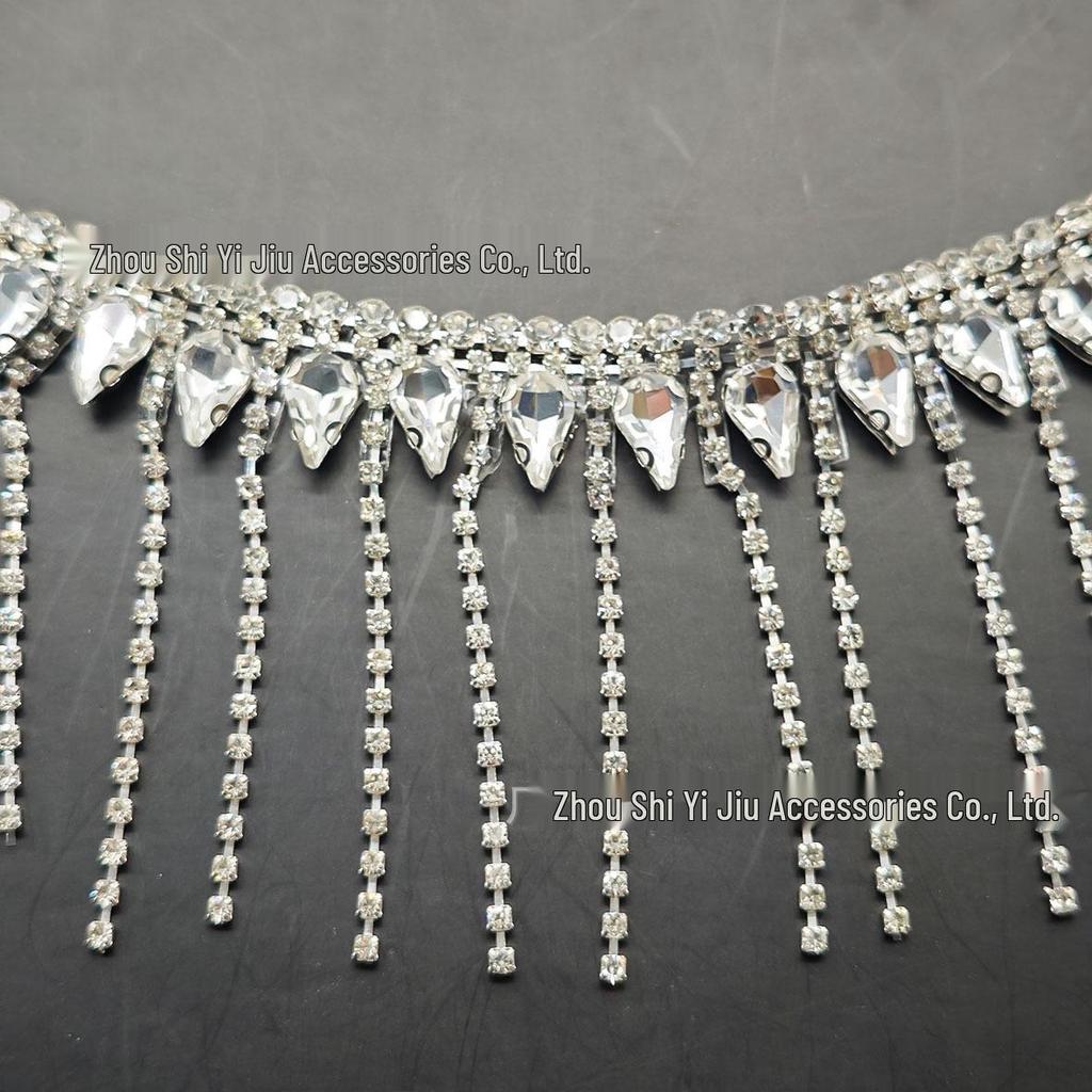 Strass-Heißkleber-Kette für DIY-Schuhe, Taschen, Gürtel, Halsbänder, Kleidung & Schmuckzubehör