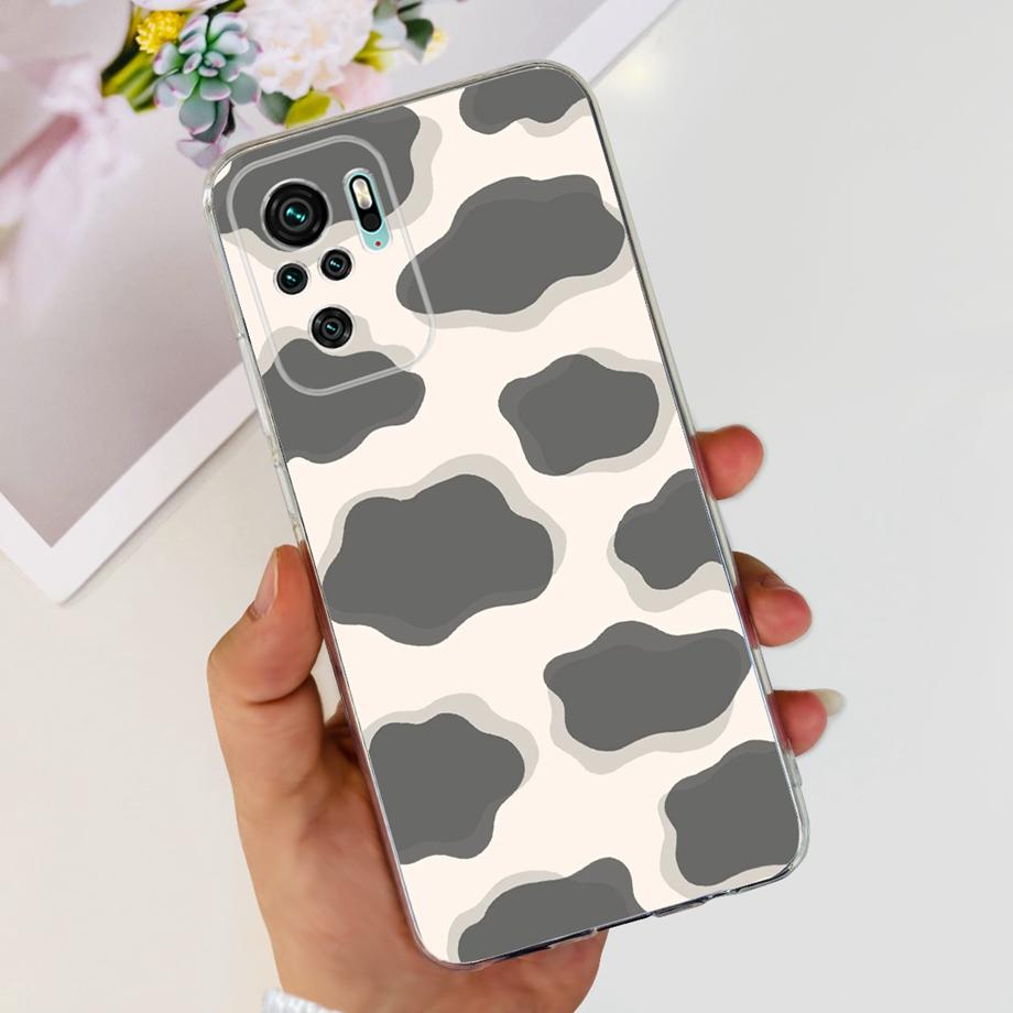 For Xiaomi Redmi Note 10 4G 5G Case Redmi Note 10 Pro 10 Lite Cover Soft TPU Slicone Clear Bumper Mi Note10 Lite Beautiful Capas