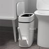 Trash Can and Toilet Brush Set,Trash Cans Toilet Brush Garbage Bucket and Toilet Brush with Holder Set for Bathroom
