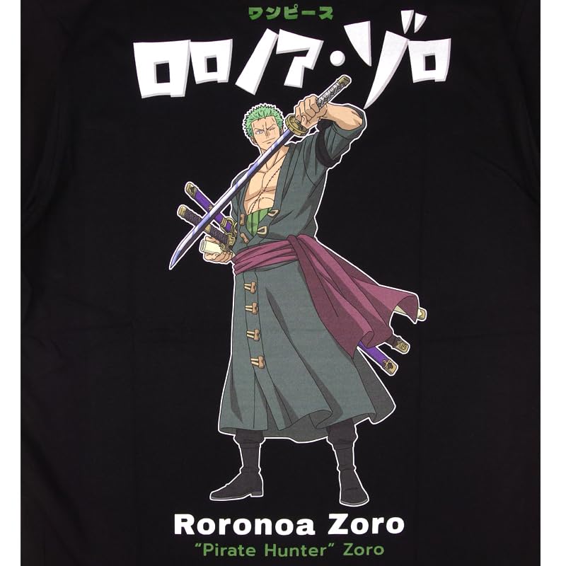 EVERSOUL ONE PIECE Short Straw Hat Character Size L T-Shirt, Sleeve, Zoro, Sanji, Luffy, Chopper, Nami, Pirates, Zoro, Merchandise, Anime, Men's,