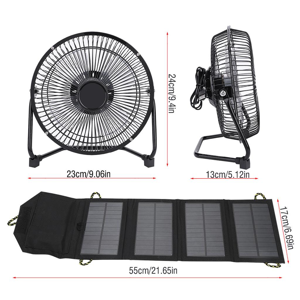 7W 5.5V Outdoor Camping Solar Power Folding Bag Phone Charger with Cable