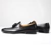 Italian Style Mens Tassels Genuine Leather Retro Loafers Comfortable Slip-On Fringe Wedding Party Office Shoes Male Casual Shoes