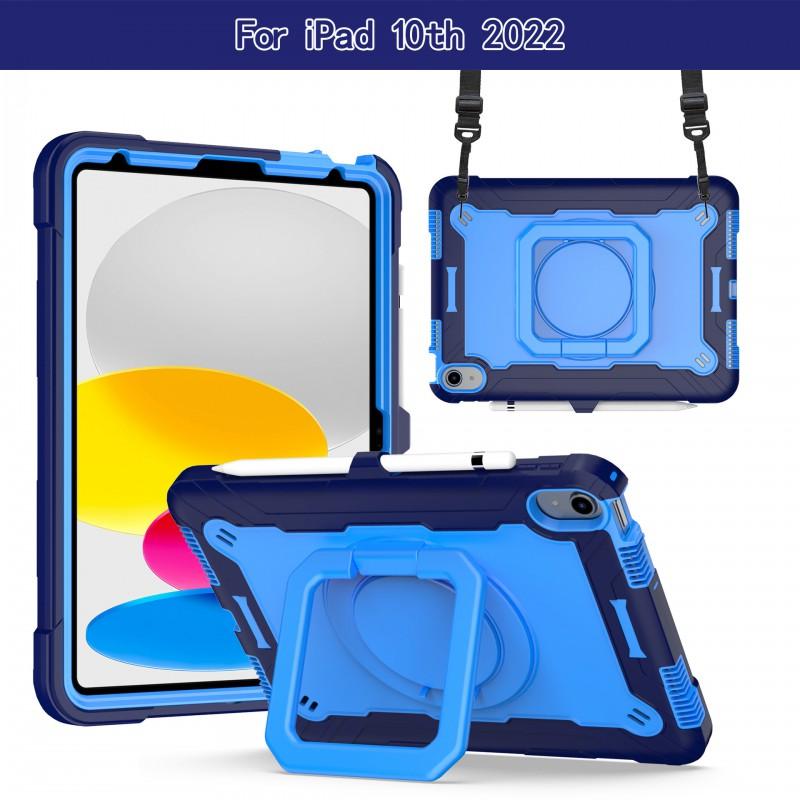 IPad Pro 11 Case With Kickstand Rotation Support Shockproof Full Cover 10.2 10.9 Mini 6 5 Adjustable Wrist Strap