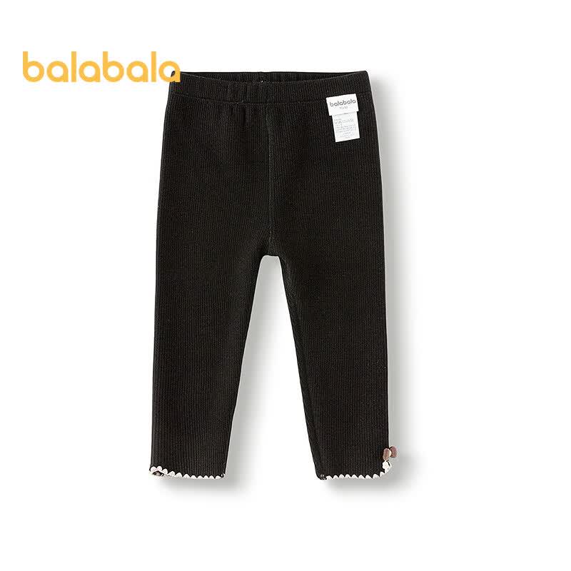 Balabala Baby Girls' Fleece-Lined Winter Leggings