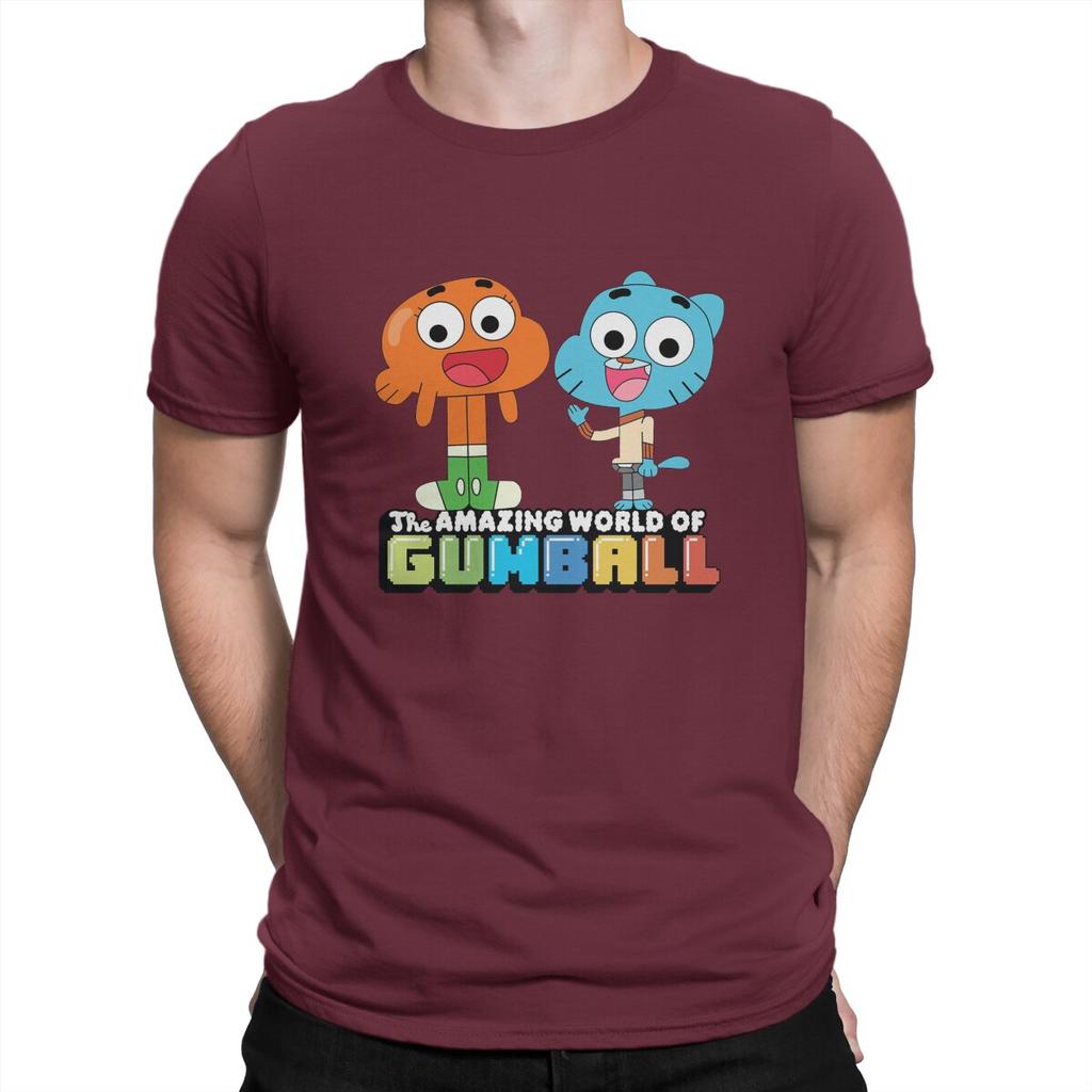 Fan Unisex T-Shirt Die erstaunliche Welt von Gumball Rundhals Oberteile Stoff T-Shirt Lustig Hohe Qualität Geschenkidee