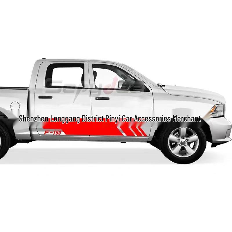 Ford Raptor F-150 Seitenschweller Personalisierte Vinyl-Aufkleber Streifen X-336