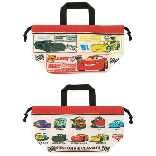 Skater Children's Lunch Box Drawstring Bag with Gusset Kids Made In Japan Disney Cars 25 Boys KB7