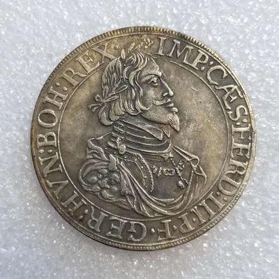 1643 Tyska Minnesmynt Samlarobjekt Souvenirer Silvermynt