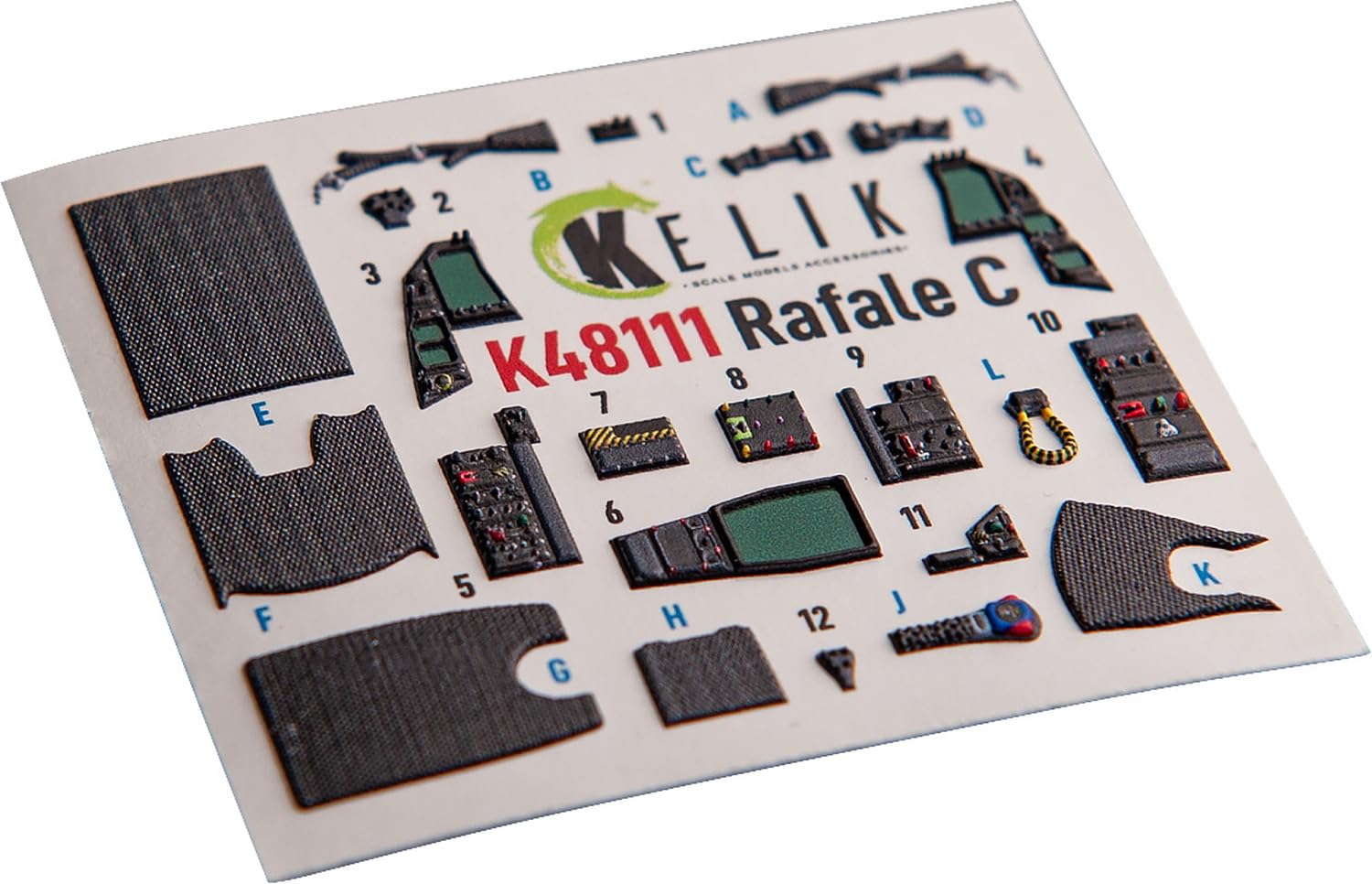 

Reskit Dassault Rafale C Интерьер 3D Декаль Пластиковая Модель Декаль RSKK48111 1/48 (для Academy/Revel) (Самолет)