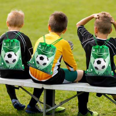 5/10pcs Football Sport Soccer Theme Drawstring Bags Soccer Gift Goodie Bag Backpack Kids Sport Birthday Party Favors for Guest