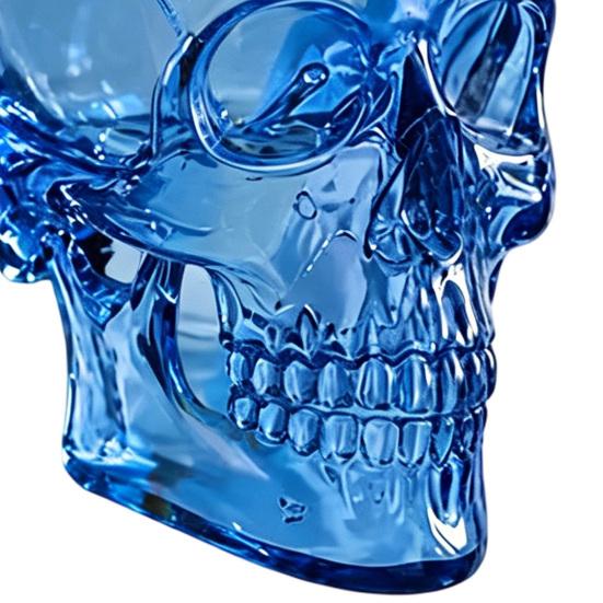 Gothic Skull Wall Vase Tabletop or Wall Mounted Flower Vase Translucent Skull Vase