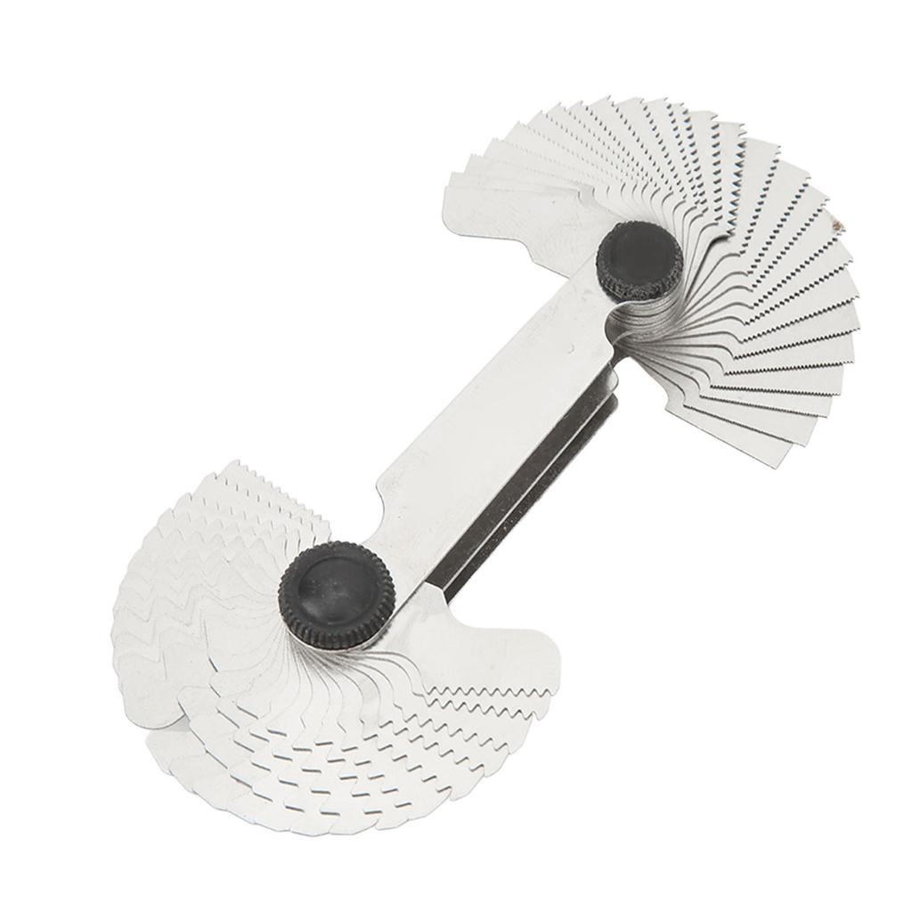 Guitar Thread Gauge Metal Metric Imperial 55 60 Degree Screw Pitch Measuring Tool