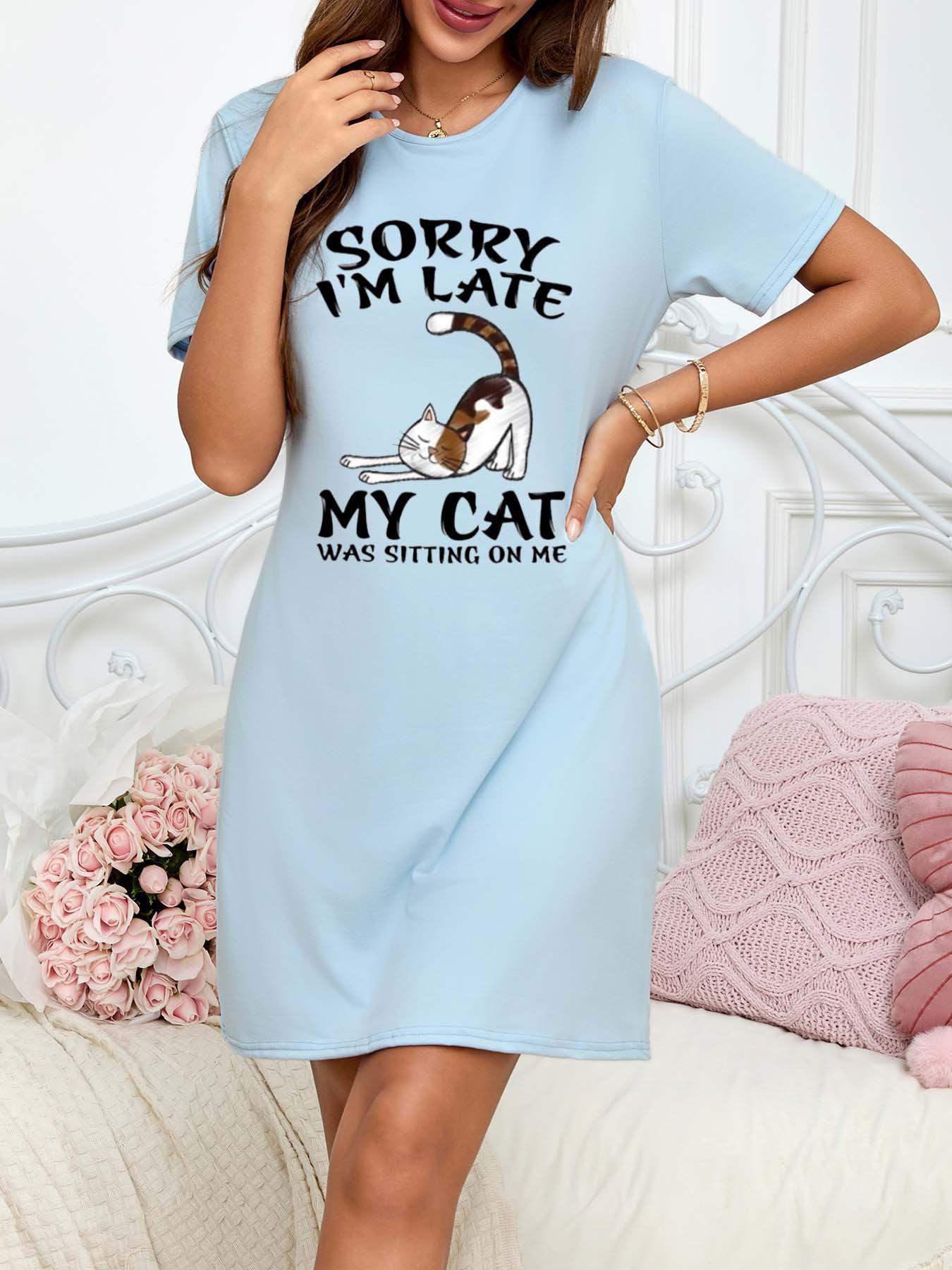 

Женское платье с принтом, длинное, для ношения на улице, домашняя одежда для сна XL