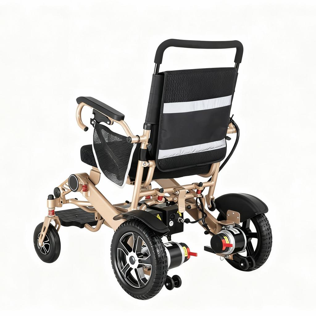 WEYRAL 203 Aluminum Alloy Folding Electric Wheelchair For Elderly&injured Individuals 320W Dual Motor 12AH Dual Battery 150KG Load 40KM Range