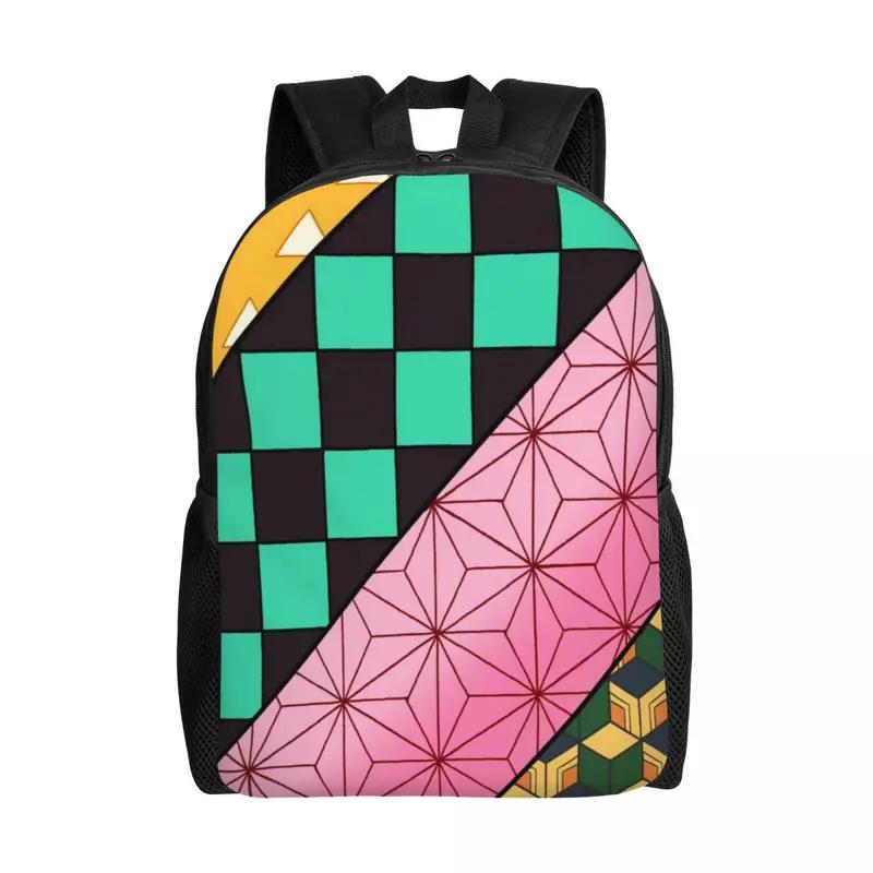 

Персоналізовані рюкзаки-колажі Demon Slayer Muichiro Tokito Чоловіки Жінки Basic Bookbag for School College Kimetsu No Yaiba Bags 41x30x11.5cm