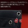SK11 SPIDER Tobi Waist Pouch, Small, Thin, with Stretch Interior Pocket, 180mm W X 230mm H X 80mm D (SPD-JY02-B)
