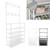 New 5-layers Shoe Rack Household Floor To Ceiling Integrated Clothing and Hat Rack Simple Shoe and Clothing Multifunctional Rack