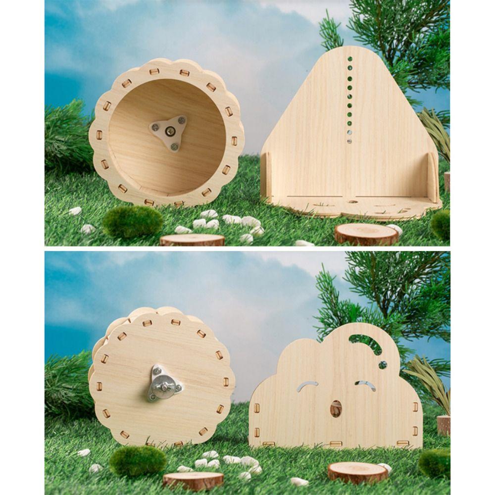 Slient Hamster Exercise Wheel Adjustable Height Rat Race Track Toy  for Exercising