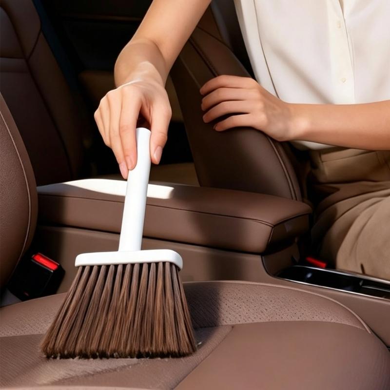 Small Handheld Sweeper With Dustpan For Tabletop Vehicle Interior Cleaning Home Cleaning Drawers Desktop Sofa Outdoor