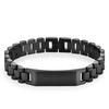 Pulsera de Cadena de Eslabones para Hombre de Acero Inoxidable Hipoalergénico Impermeable Anti Manchas con Logo Personalizado Joyería Fina Geométrica de Moda