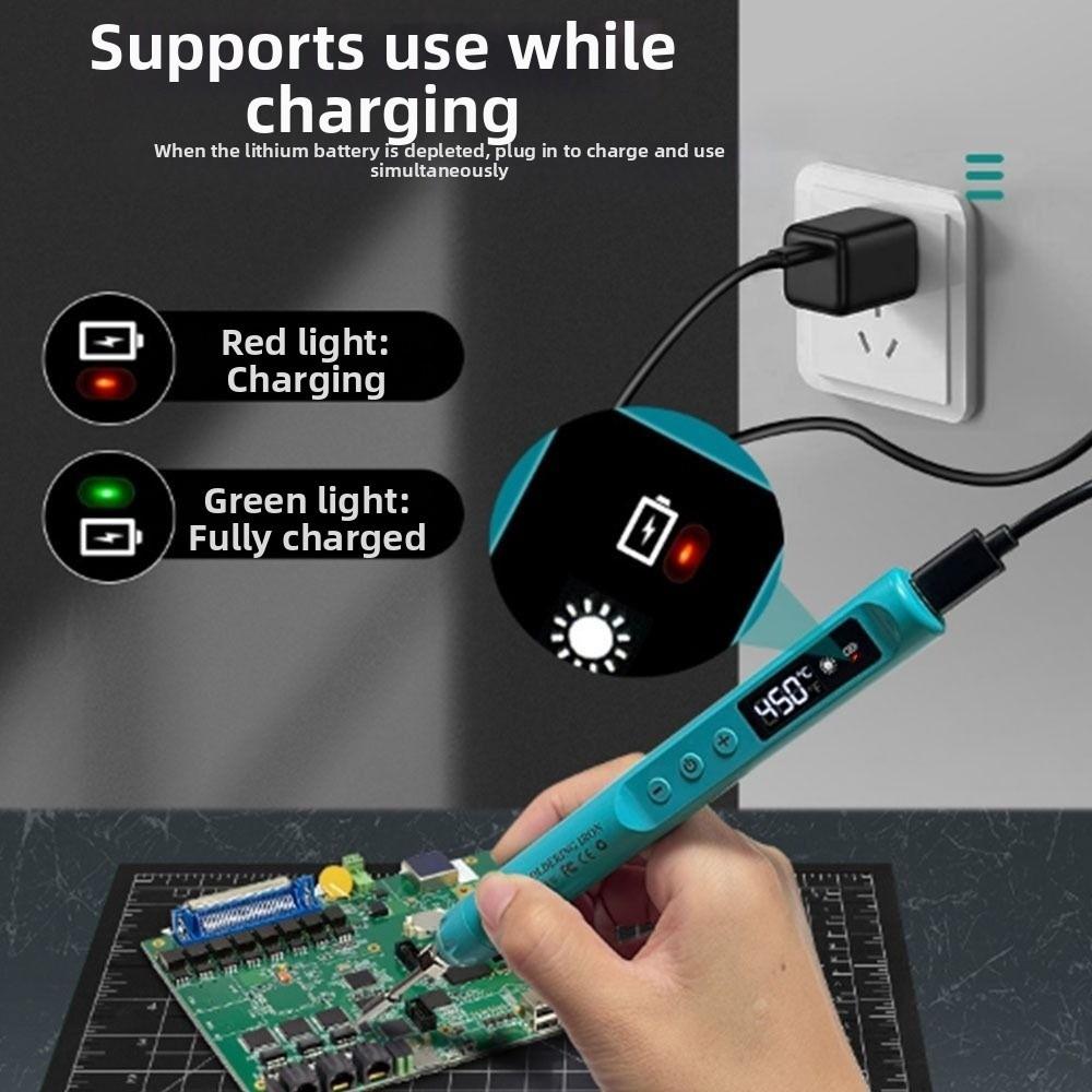 USB Powered Wireless Electric Iron Solder Welding Tool Kit Pen  Electronics Repair