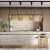 Pendant amber hanging ceiling 1 dining living interior ceiling adjustable cord length track includes daylight white LED light, glass, glass, light,