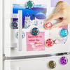 12 Pcs Glass Fridge Magnets Sticker, Strong Refrigerator Magnets Heavy Duty for Whiteboard, Classroom, Kitchen, Office, Home