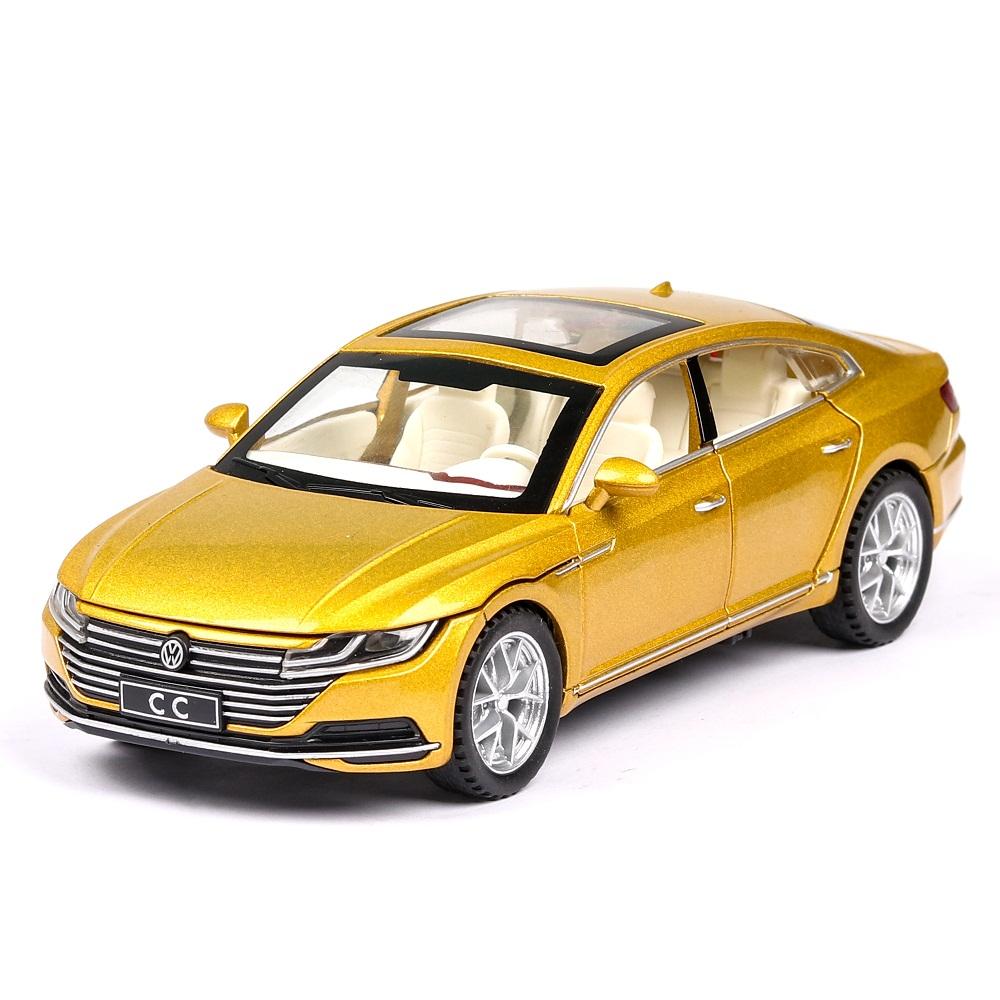 Volkswagen Arteon CC Sport Coupe Simulation Diecast & Toy Vehicles Sounds & Light Pull Back Car 1:32 Alloy Model Gifts For Children