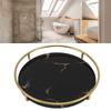 Bathroom Tray Skid Resistant Bathroom Vanity Tray Stylish Elegant Countertop   Tray for Cosmetics Jewelry
