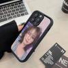 Korean L-Lee Ji Eunes Female Singer For IPhone 17 Pro Max 16 15 14 13 12 11 Plus Black Soft Phone Cover