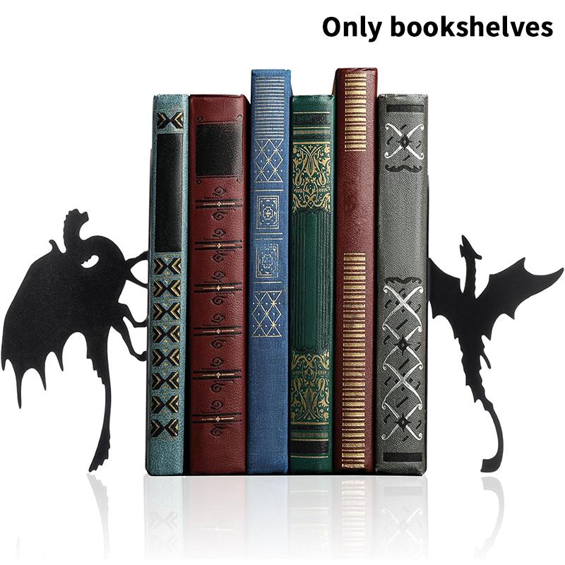 Cute Cat-Shaped Bookend, Desktop Bookshelf, Book Clip, Stationery Storage Book Stand, Home Desktop Decoration.