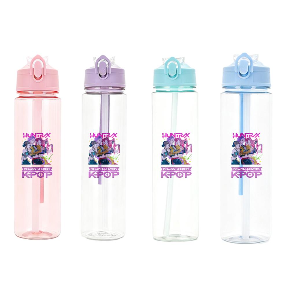 Anime Kpop Demon Hunters Character Water Cup Big Capacity Outdoor Portable Drinking Bottle Present designed for Boys plus Girls