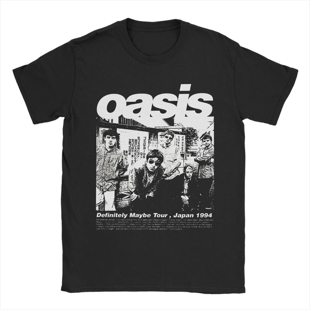 Funny O-Oasis Definitely Maybe T Shirt Men's Cotton Short Sleeve O-neck Summer Top Tee