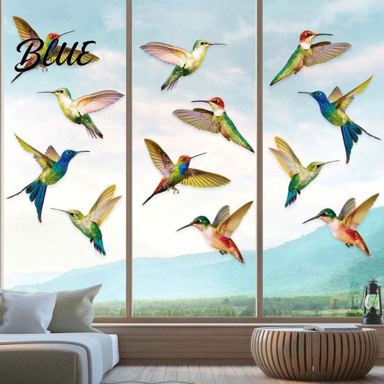 Outdoor Window Decal Bird Stickers Anti-Collision Strike Prevention Decal Static Cling Glass Friendly Film for Windows Doors UV Reflective