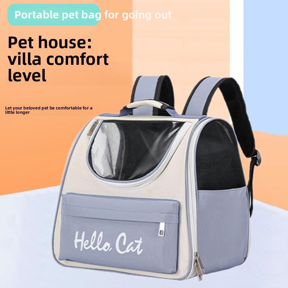 Windproof Cat Carrier Bags Collapsible Large Capacity Pet Backpack Breathable Lightweight Cat Carrying Bag Cats Traveling
