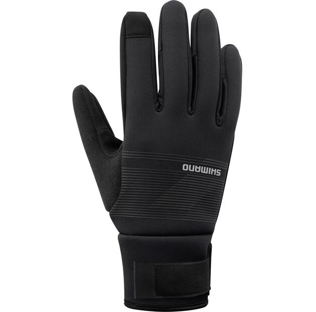Велосипедные перчатки Shimano Windbreak (черный) XXL