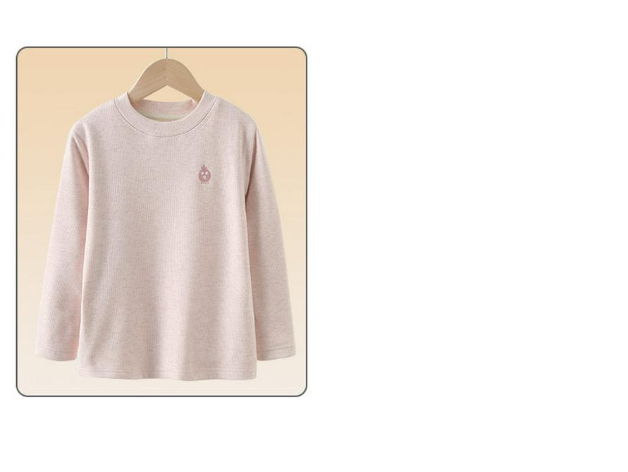 Boys' and Girls' Long-Sleeve Warm Base Layer T-Shirt for Autumn and Winter - Available for Middle and Big Kids.