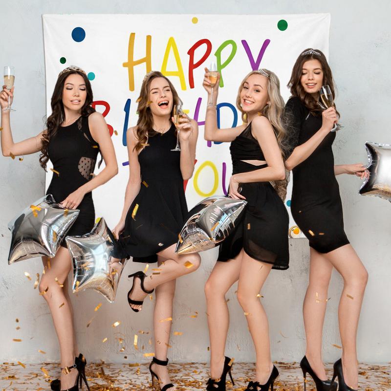 

Birthday Letter Backdrop Cloth Banner Backdrop For Joyous Celebrations Exquisite Smooth Birthday Party Photo Background Colorful CHINA