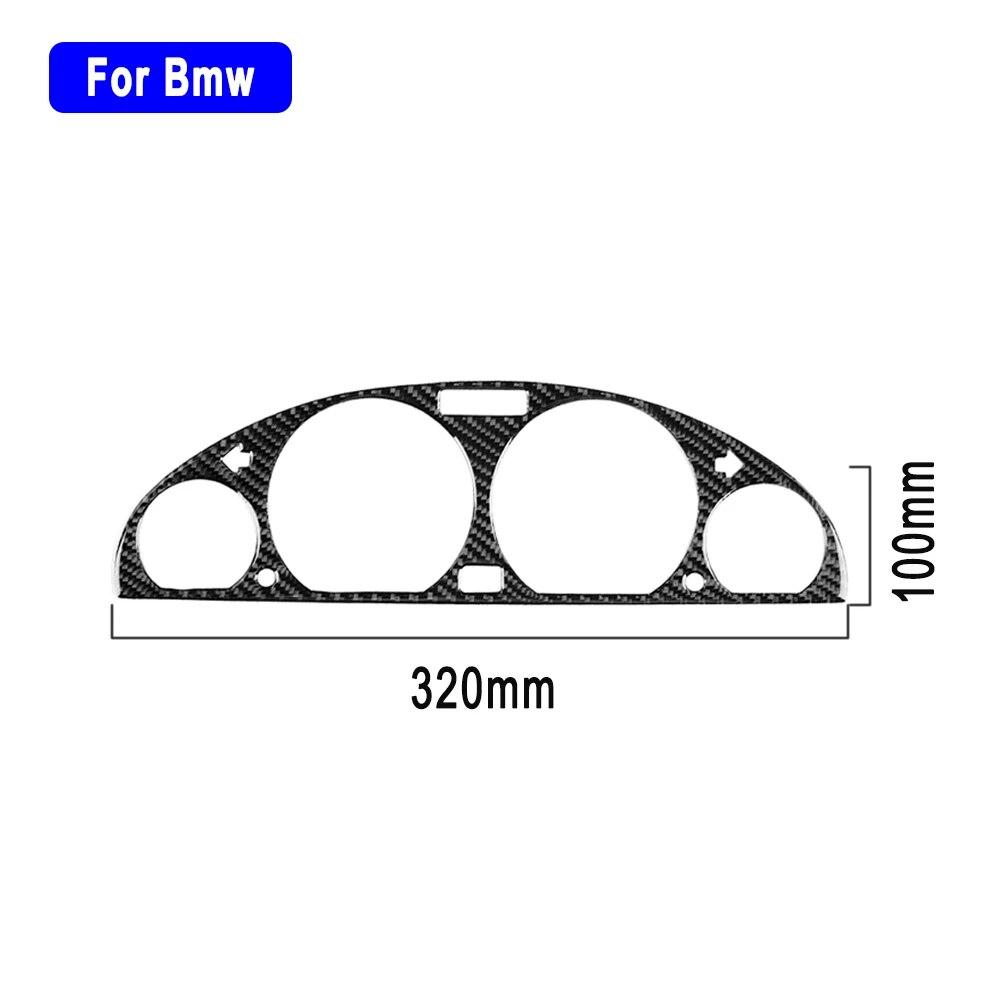 Car Carbon Fiber Center Instrument Panel Decorative Frame Panel Cover Trim Stickers For BMW E46 M3 1998-2005 Accessoire Voiture