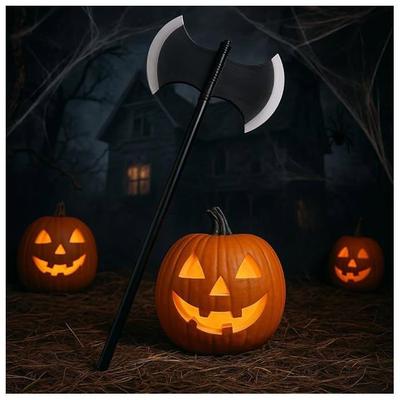 Large Adjustable Plastic Double Axe 107 Cm Costume Accessory Halloween Costume