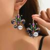 Trendy 2D Acrylic Mask Earrings for Parties and Gatherings